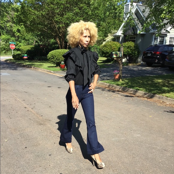 doll crop flare jeans 25 skinny NWOT XS 